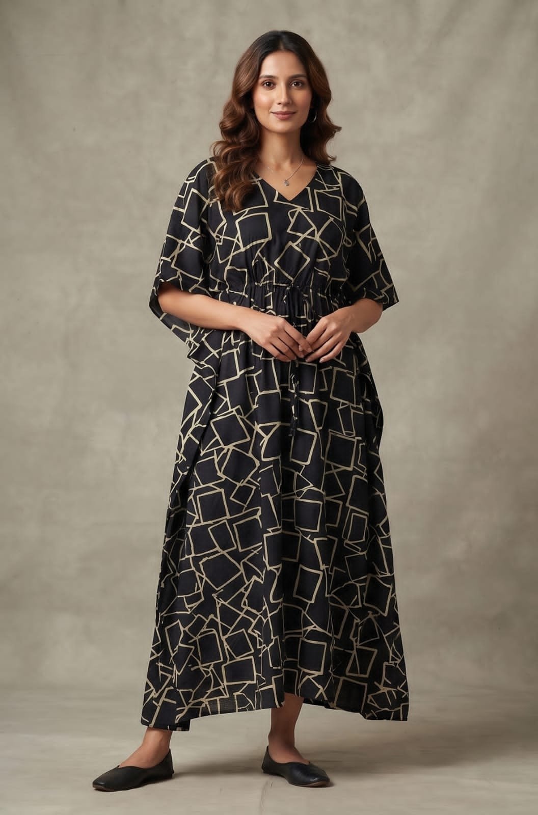 Cotton Printed Long Kaftan