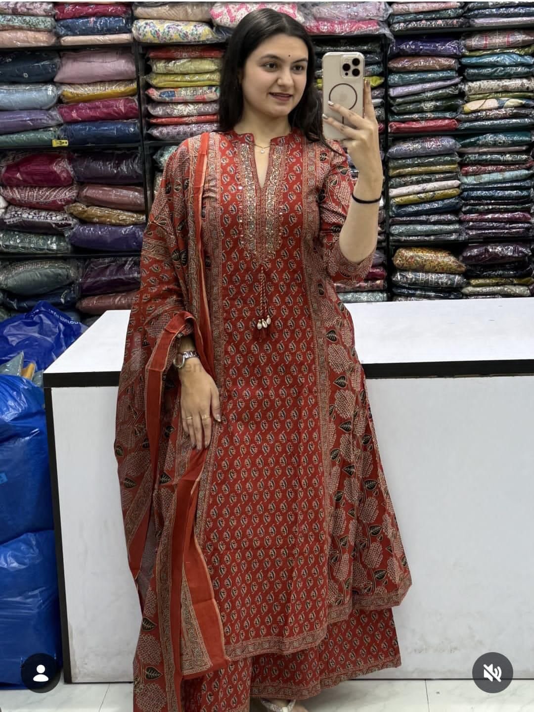 Cotton Printed Stitched Suit Set
