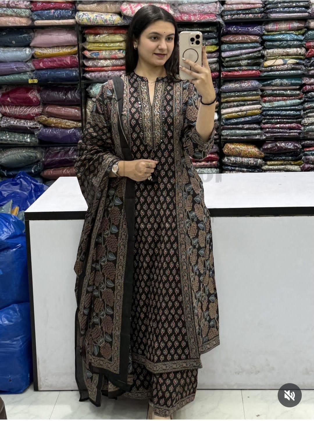 Cotton Printed Stitched Suit Set