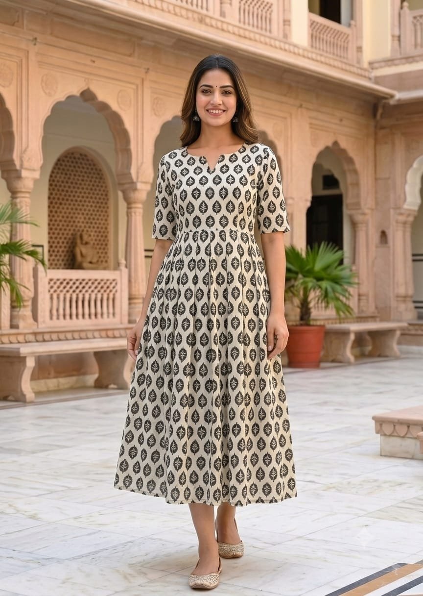 Cotton Printed Dress