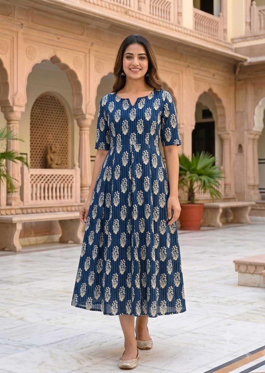 Cotton Printed Dress