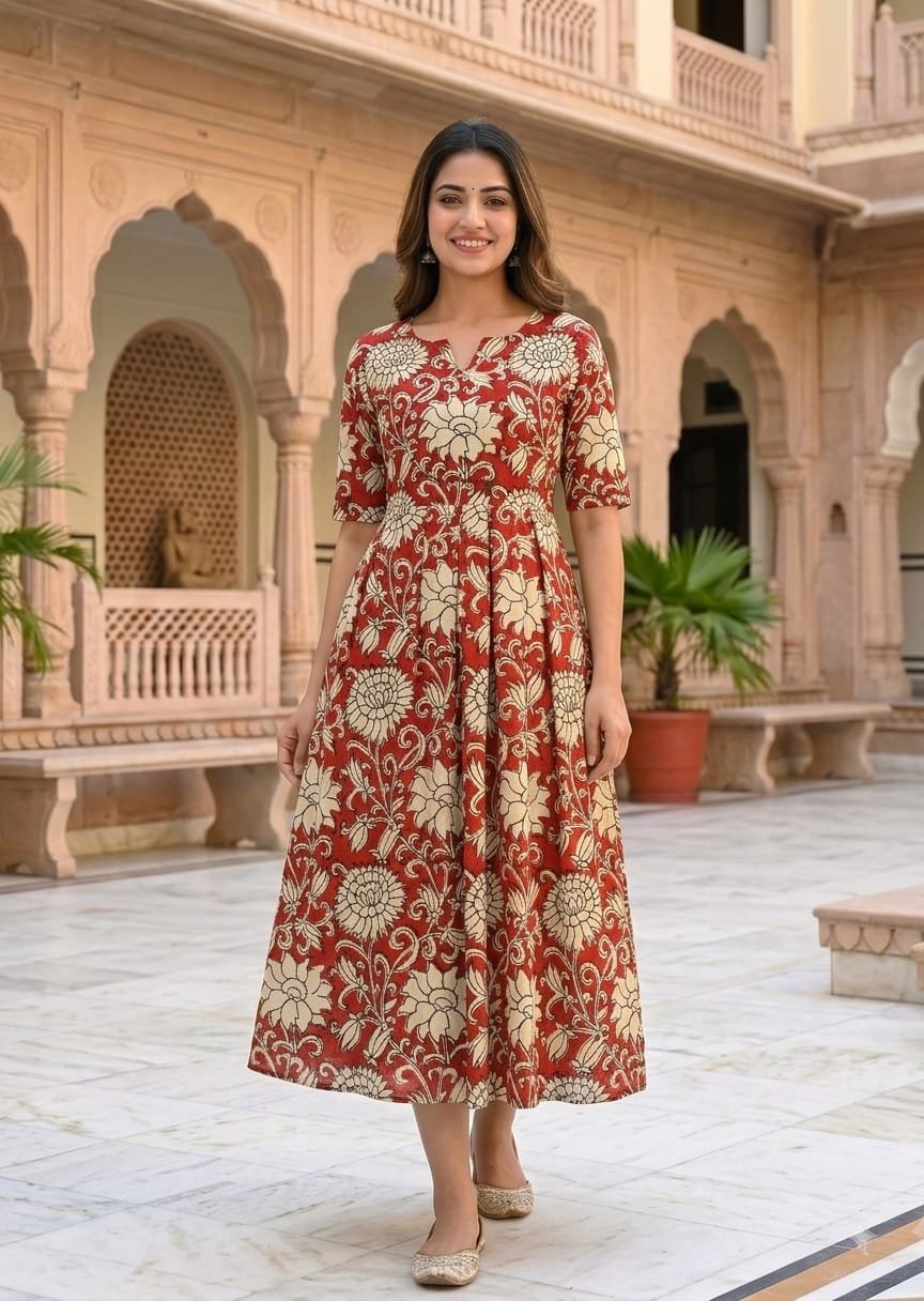 Cotton Printed Dress