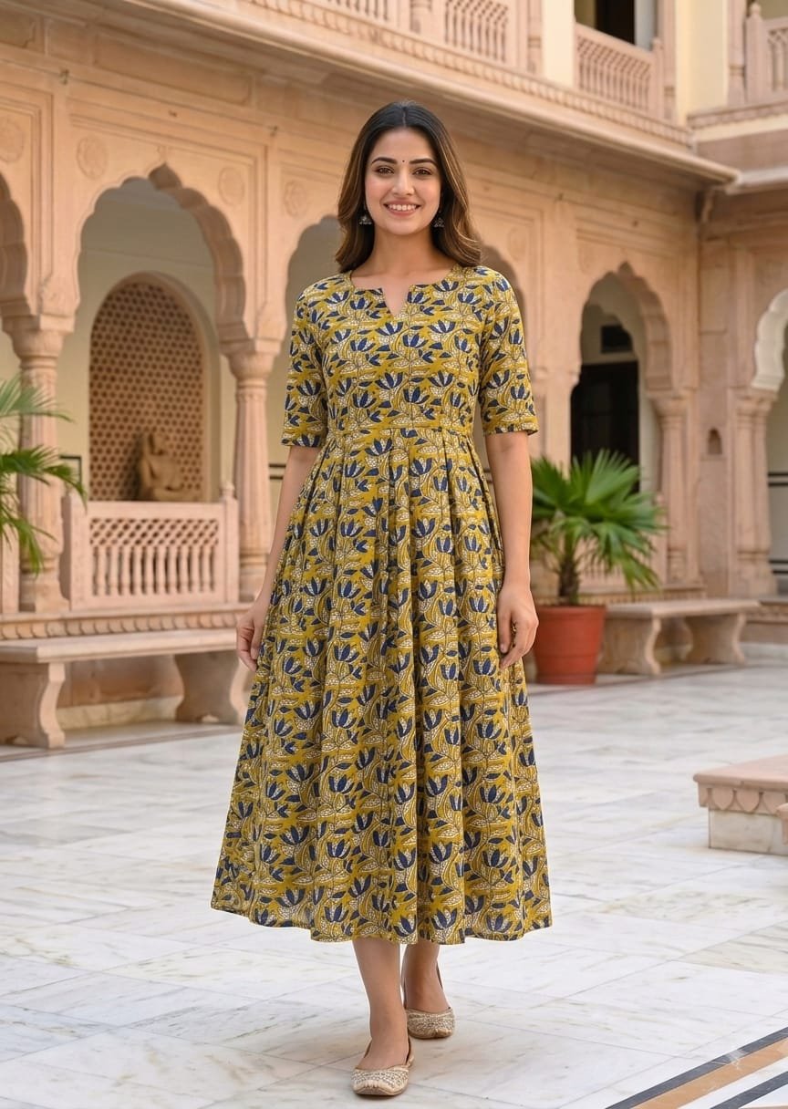 Cotton Printed Dress