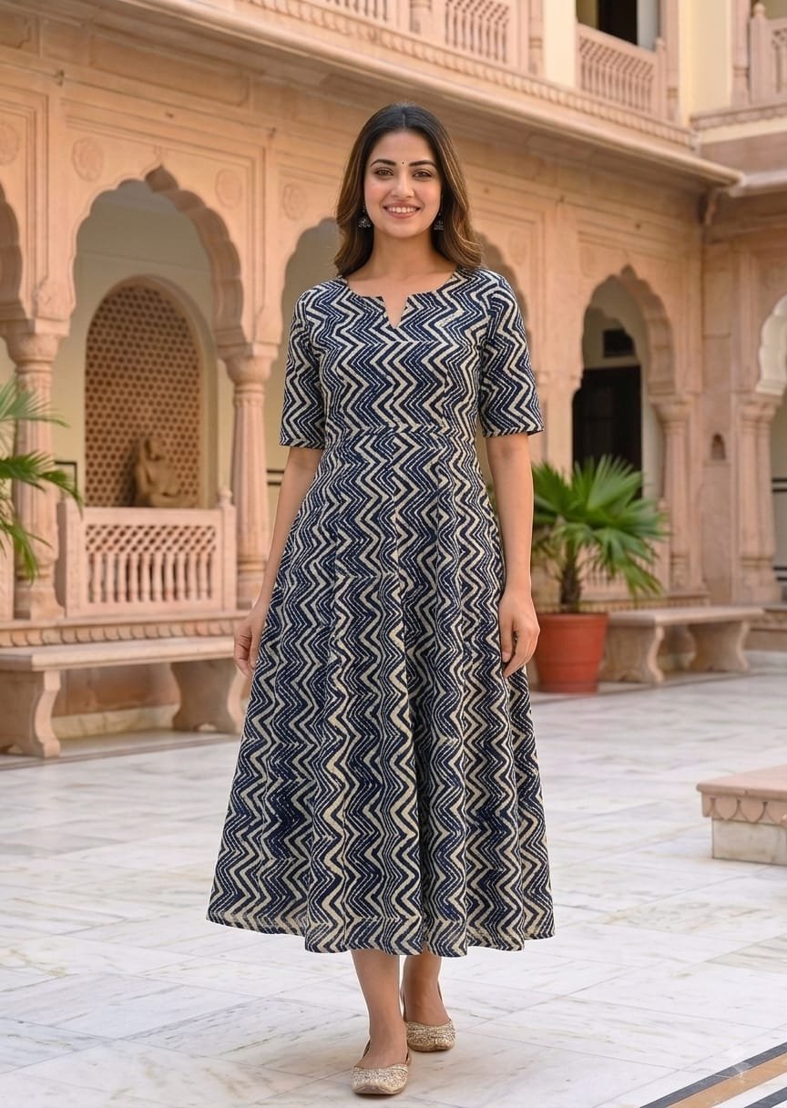 Cotton Printed Dress