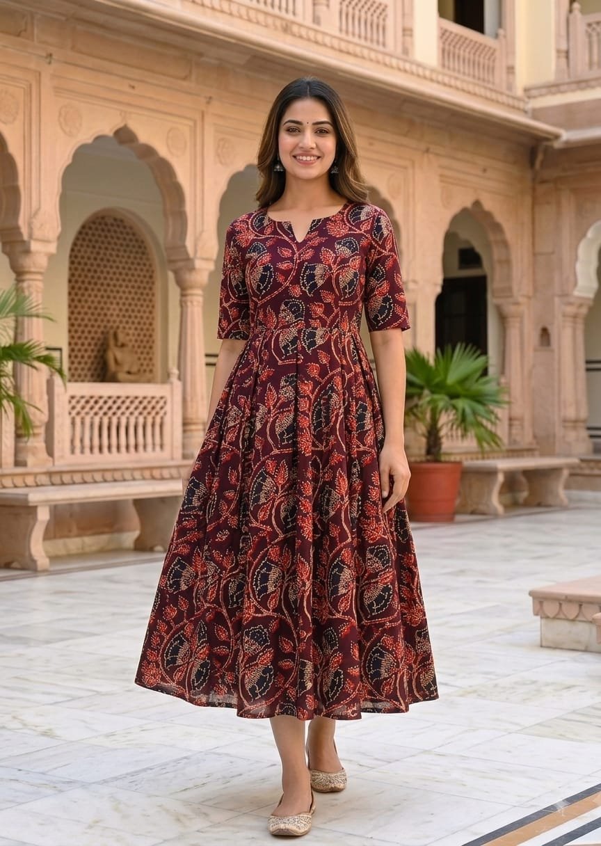 Cotton Printed Dress
