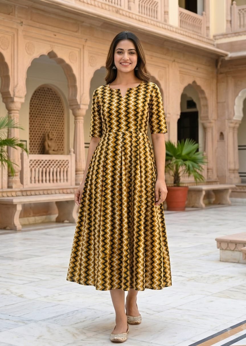 Cotton Printed Dress