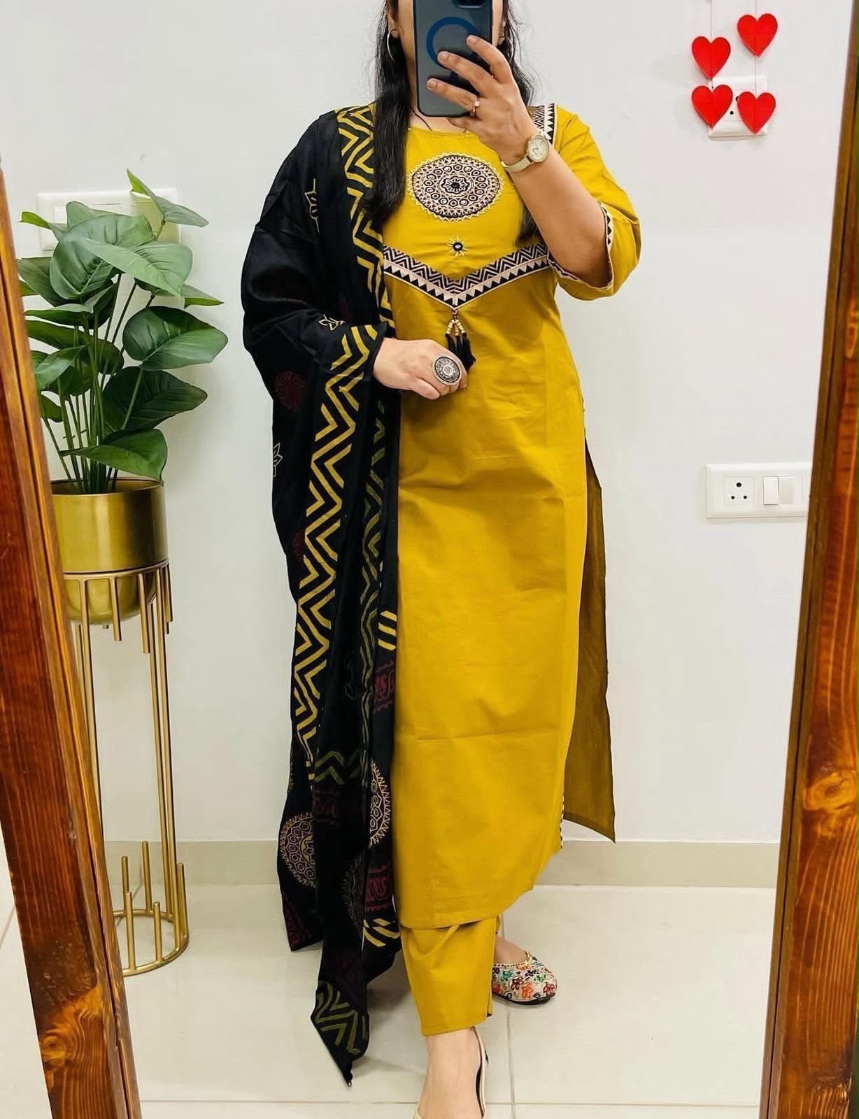 Cotton Embroidered Stitched Suit Set