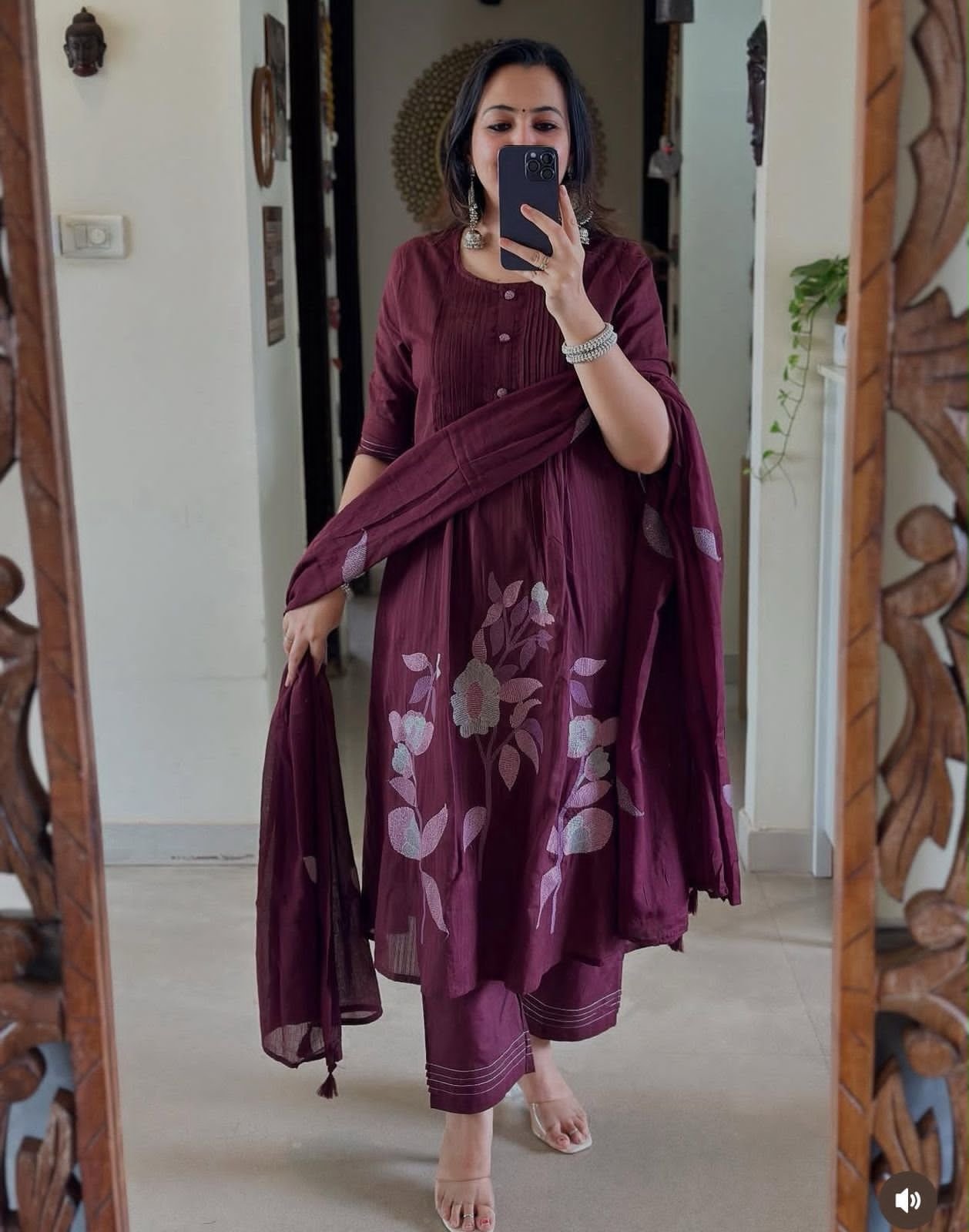 Cotton Embroidered Stitched Suit Set