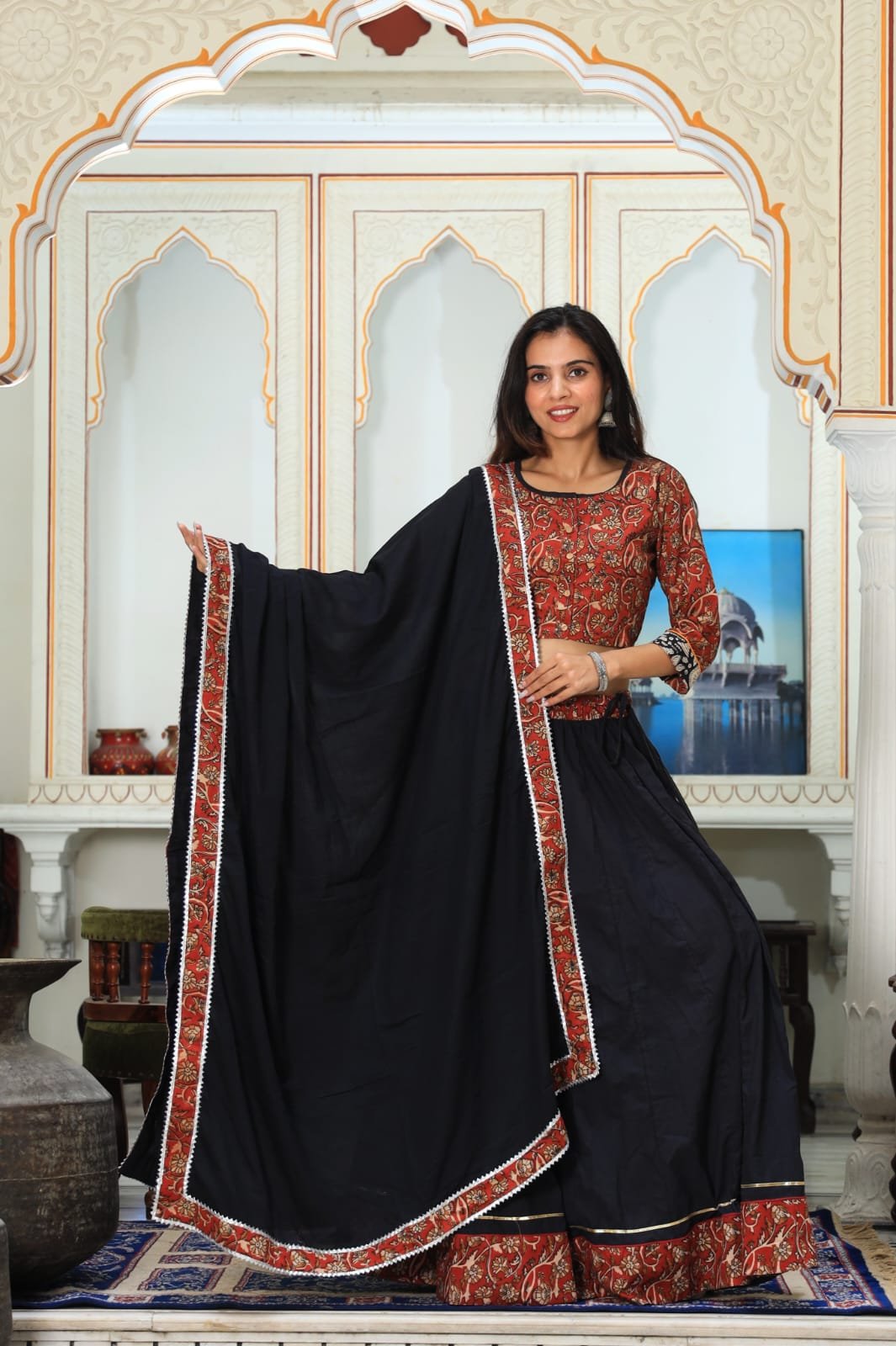 Cotton Printed Lehanga Choli Set