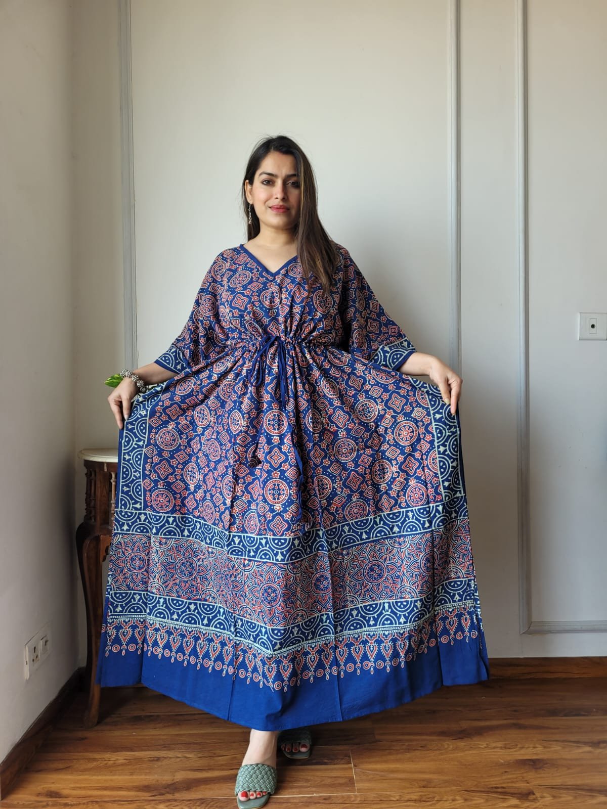 Cotton Printed Long Kaftan