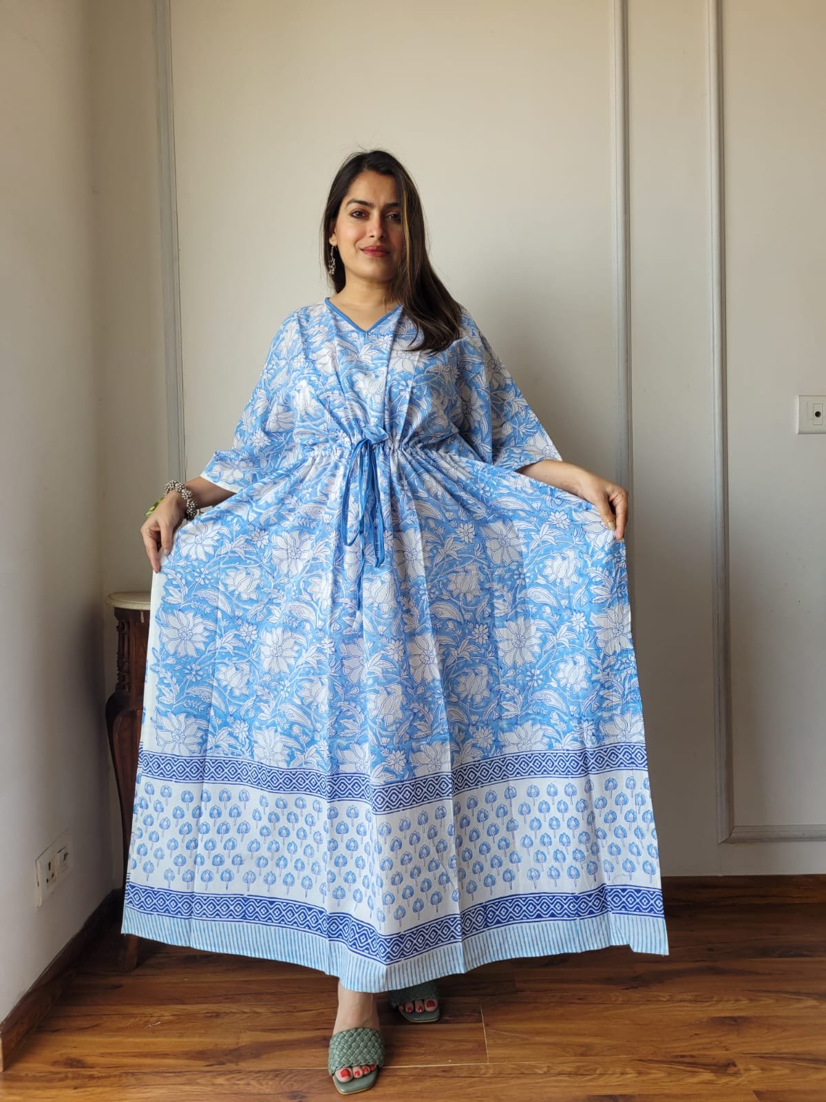 Cotton Printed Long Kaftan