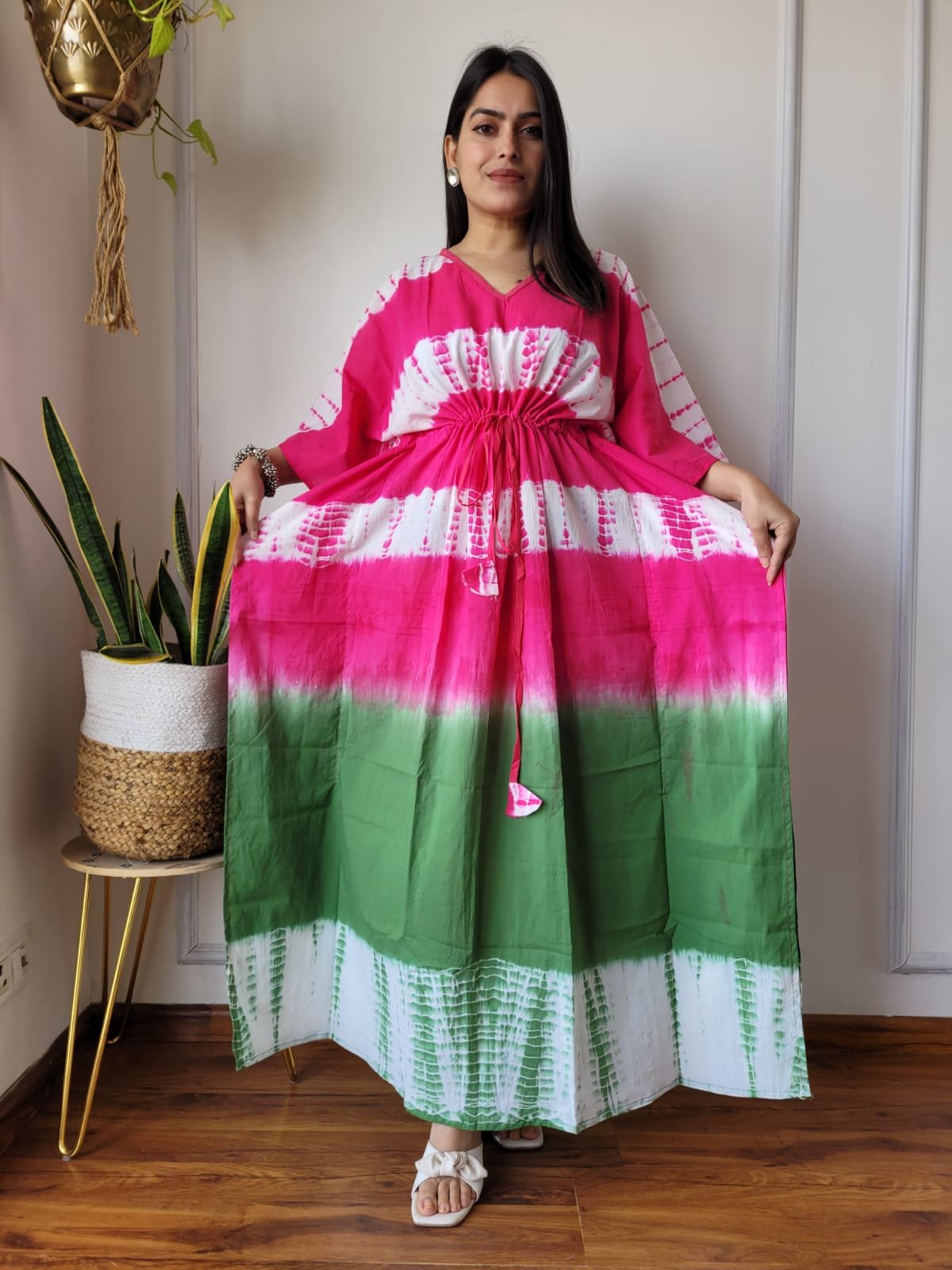 Cotton Printed Long Kaftan