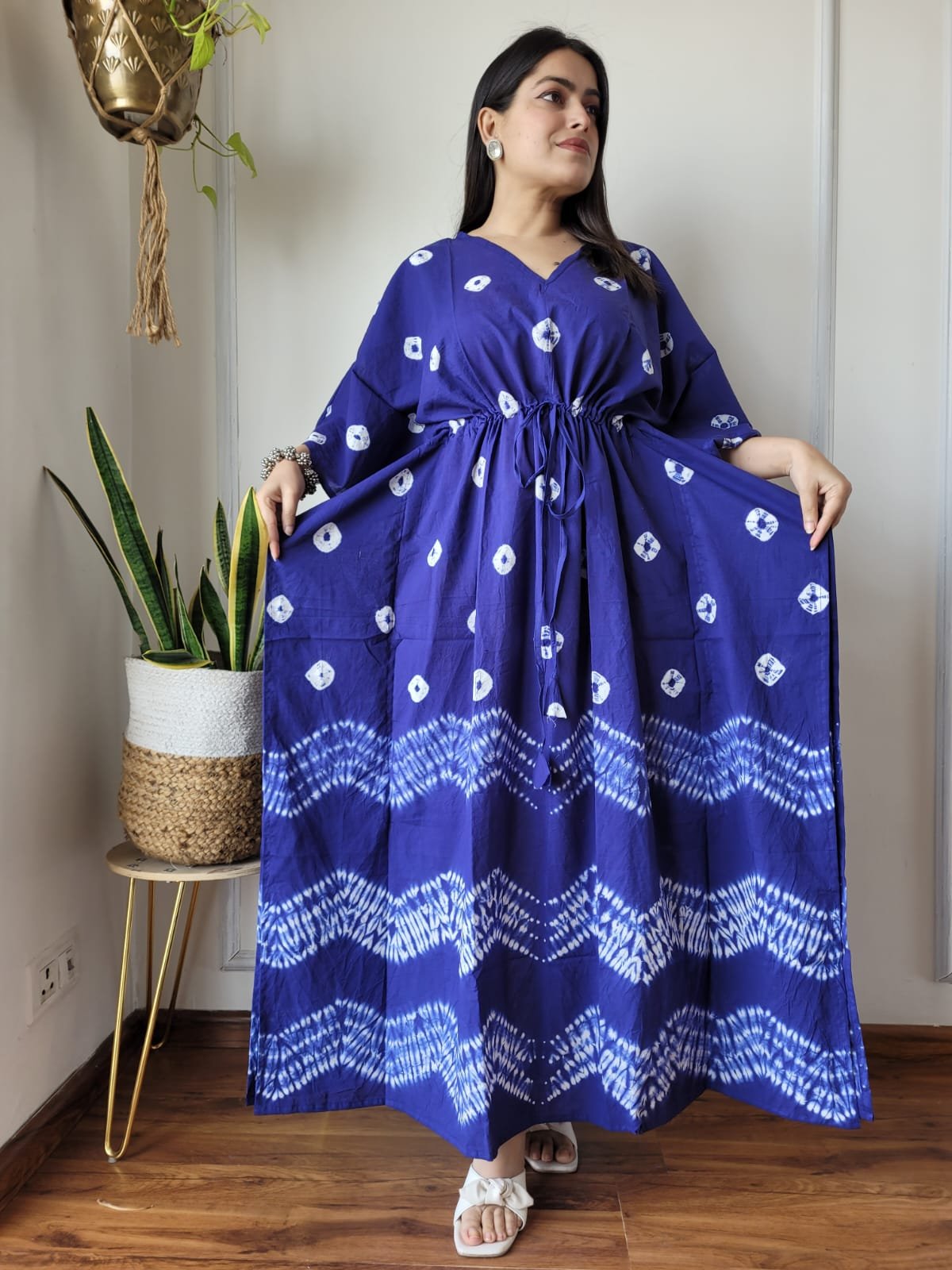 Cotton Printed Long Kaftan