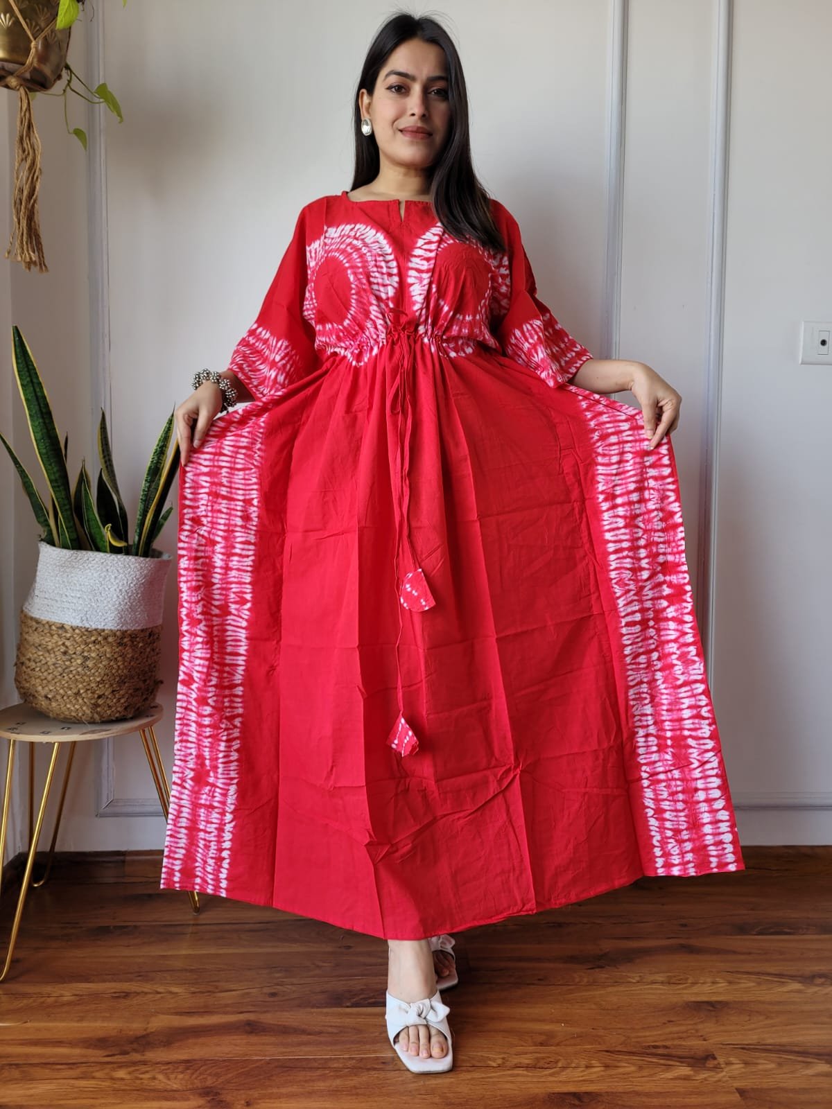 Cotton Printed Long Kaftan