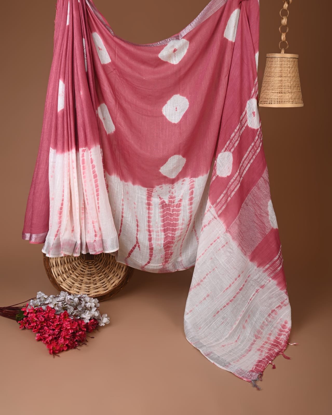 Cotton Linen Printed Saree