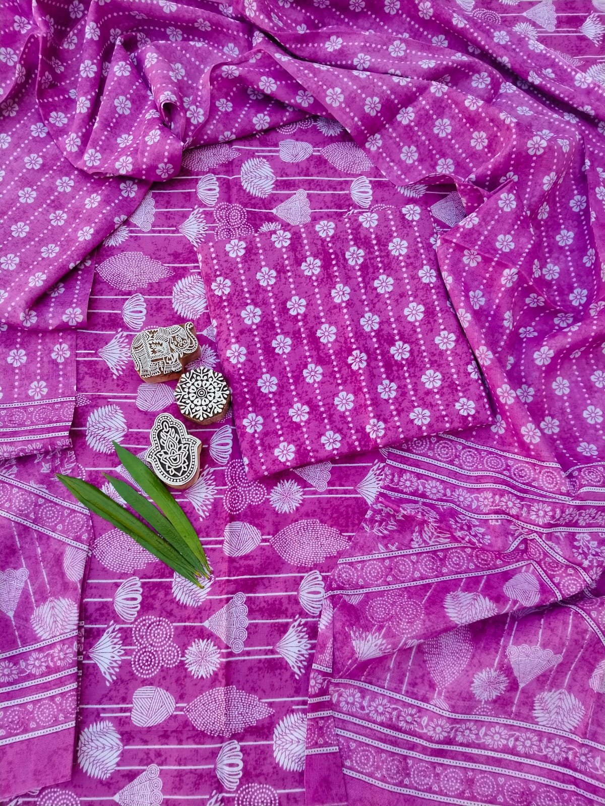 Cotton Dupatta Printed Suit