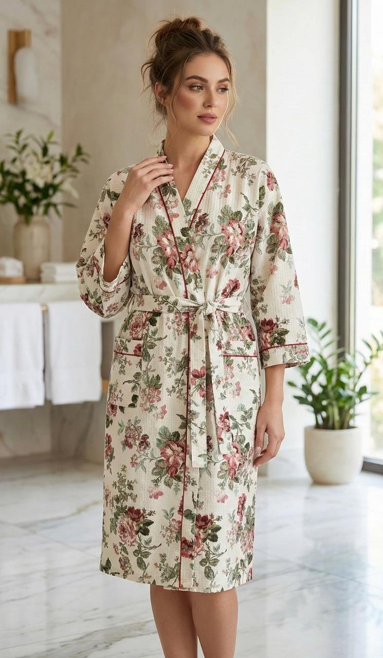 Cotton Printed Bathrob