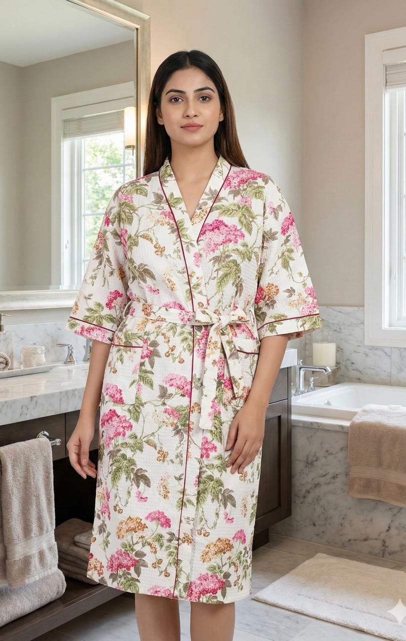 Cotton Printed Bathrob