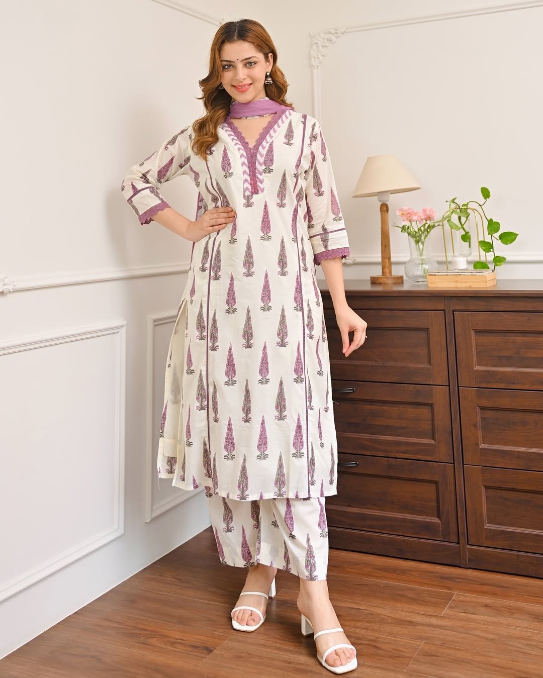 Cotton Printed Stitched Suit Set