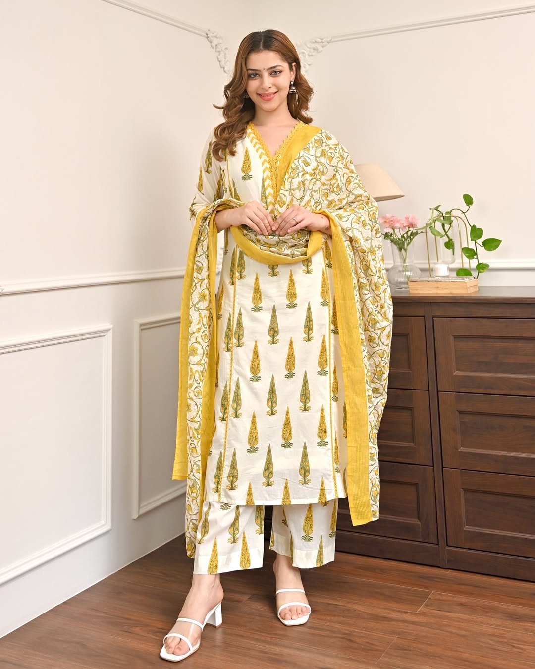 Cotton Printed Stitched Suit Set