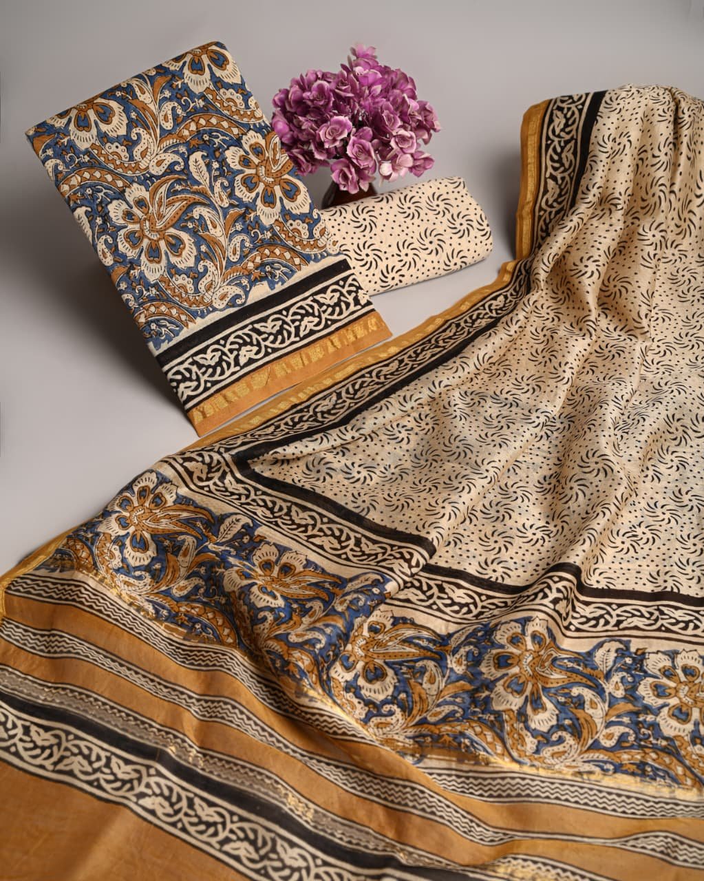Chanderi Printed Suit Set