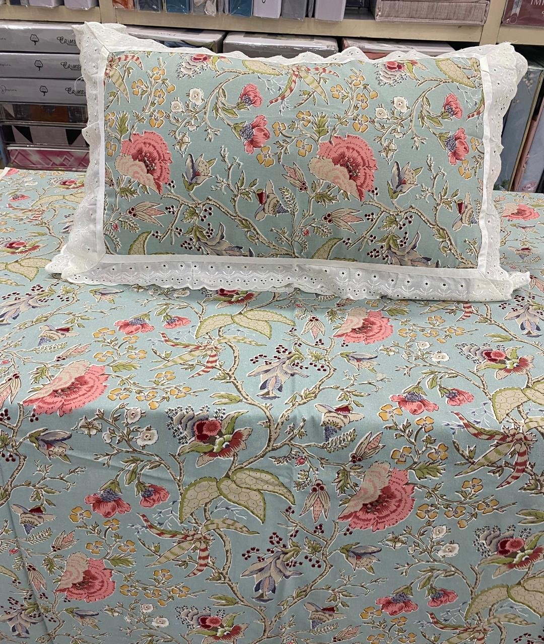 Cotton Printed King Size Bedsheet Set of 3
