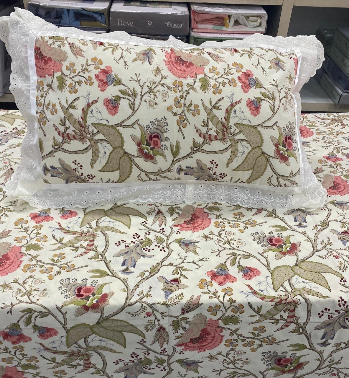 Cotton Printed King Size Bedsheet Set of 3