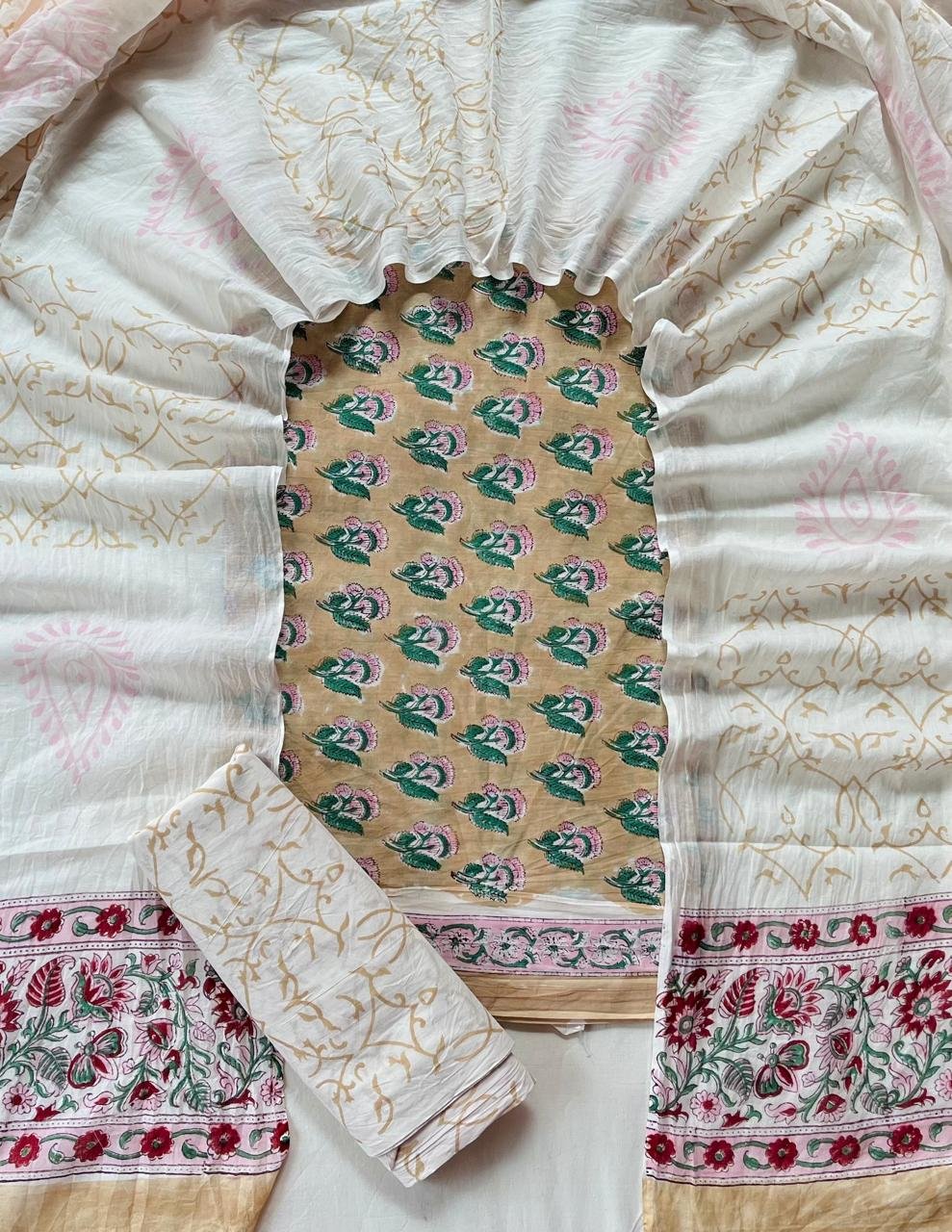 Cotton Dupatta Printed Suit