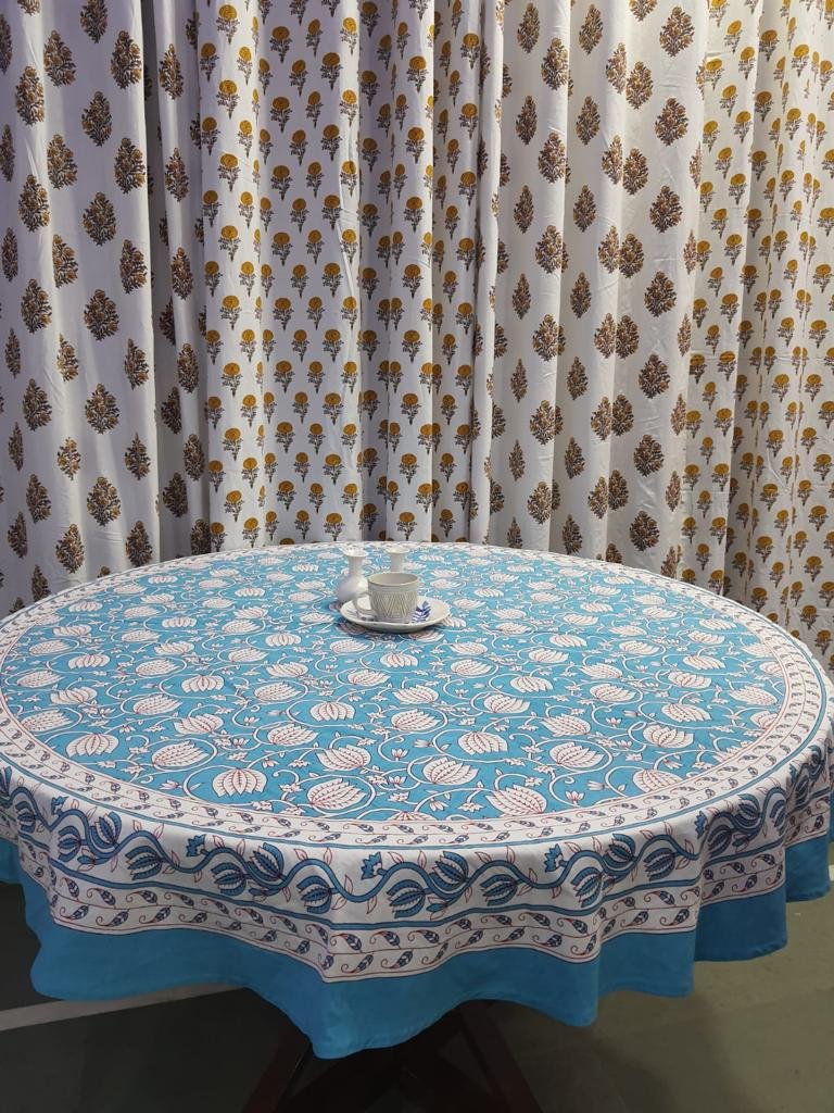 Cotton Printed Round Table Cover