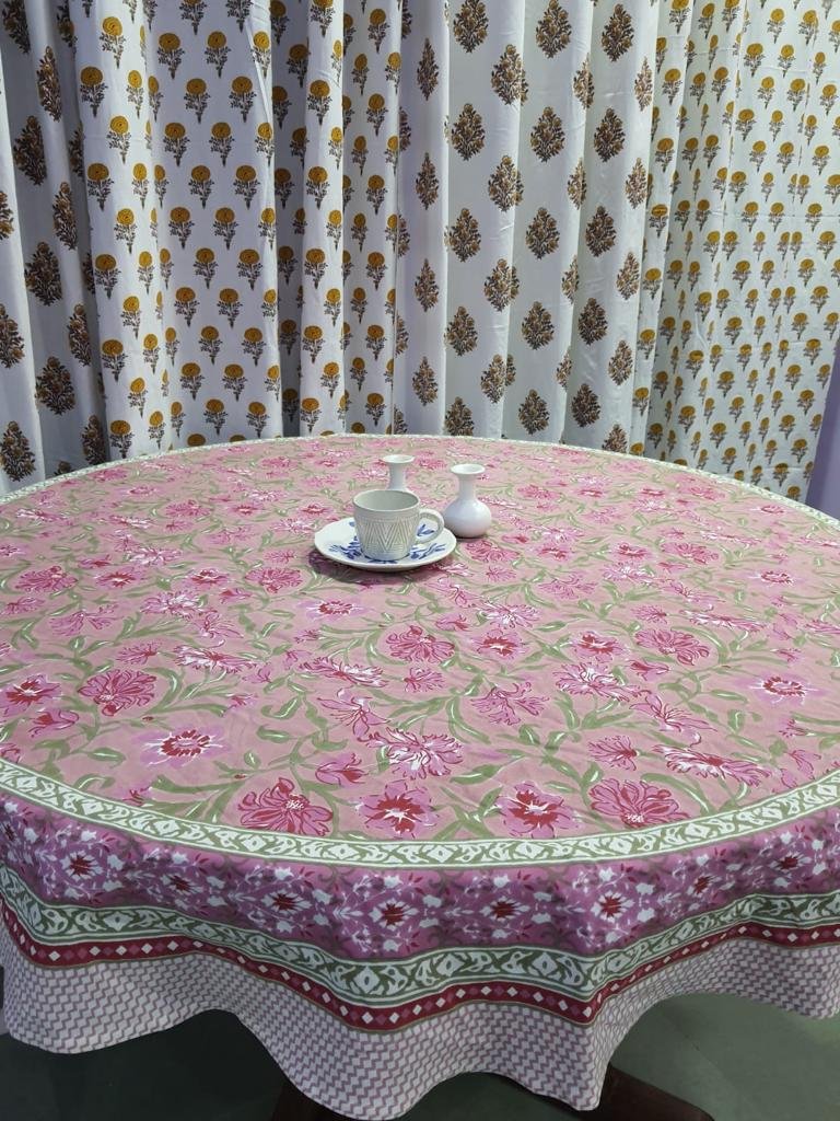 Cotton Printed Round Table Cover