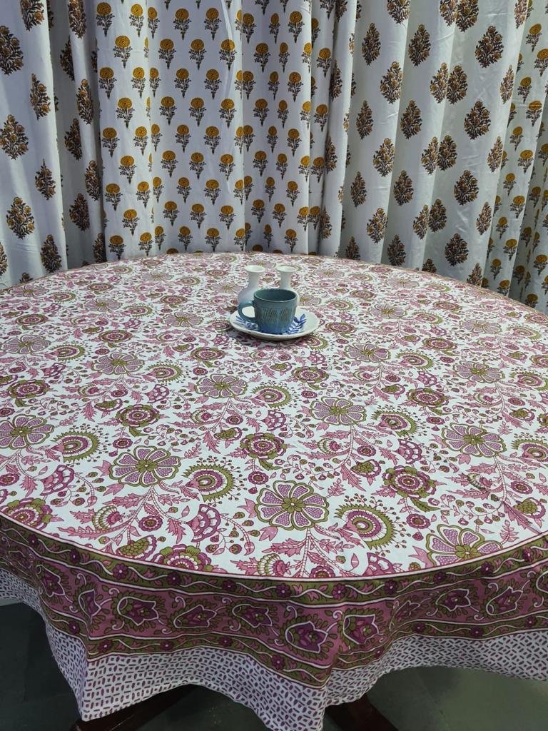 Cotton Printed Round Table Cover