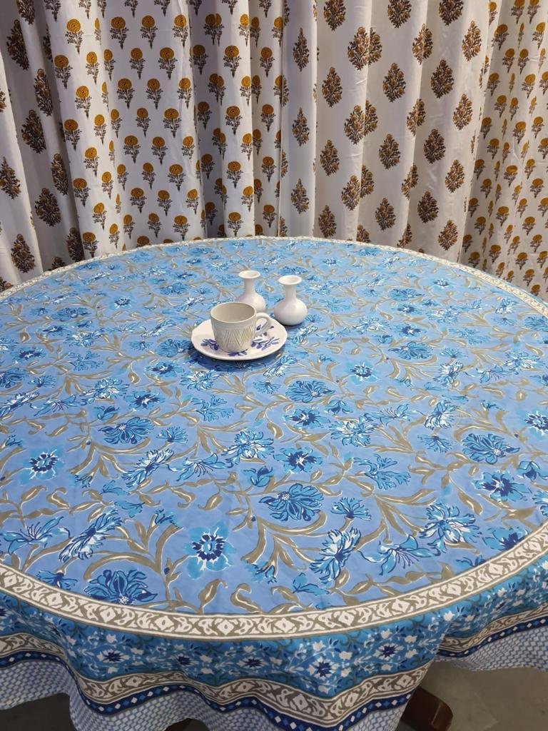 Cotton Printed Round Table Cover