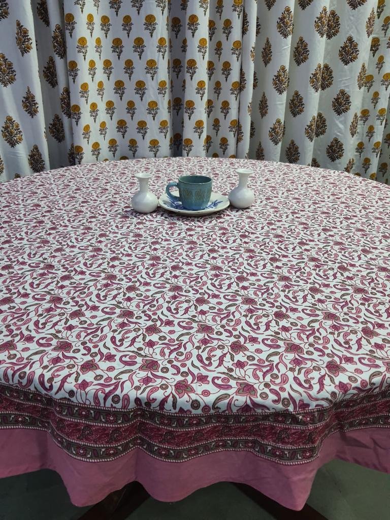 Cotton Printed Round Table Cover