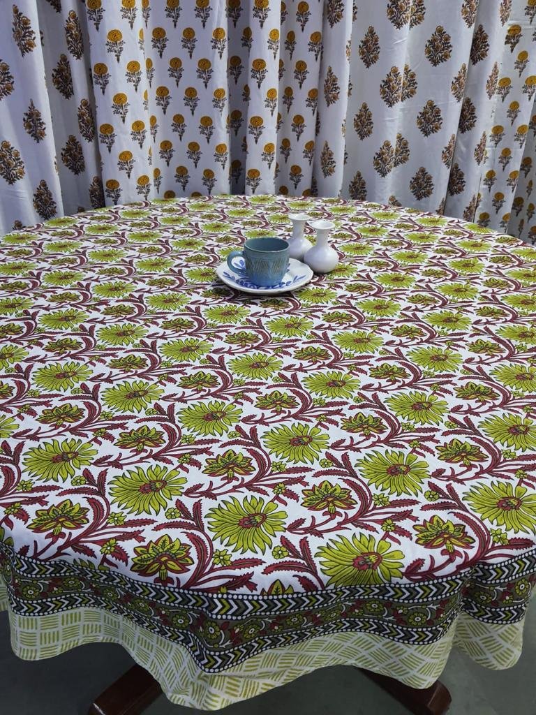 Cotton Printed Round Table Cover