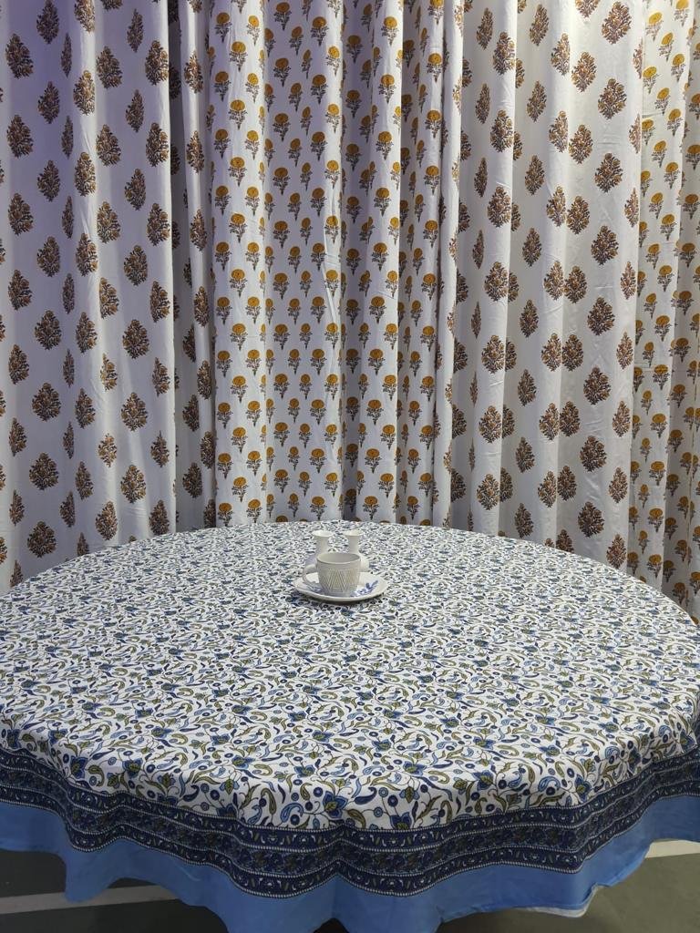 Cotton Printed Round Table Cover