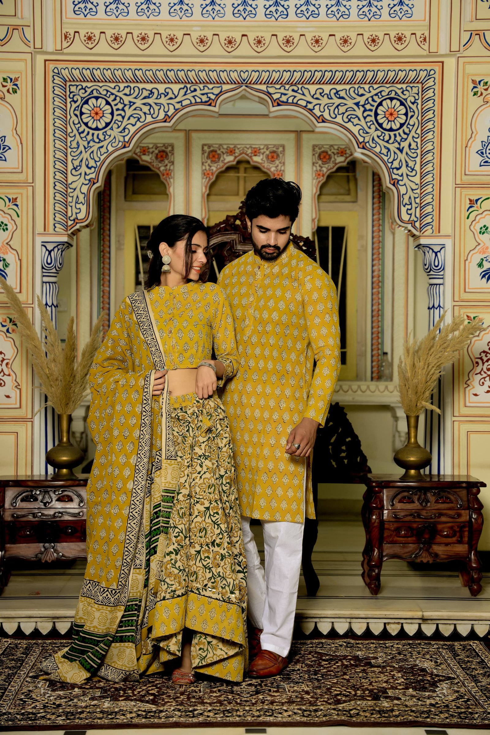 Cotton Printed Couple Combo Set