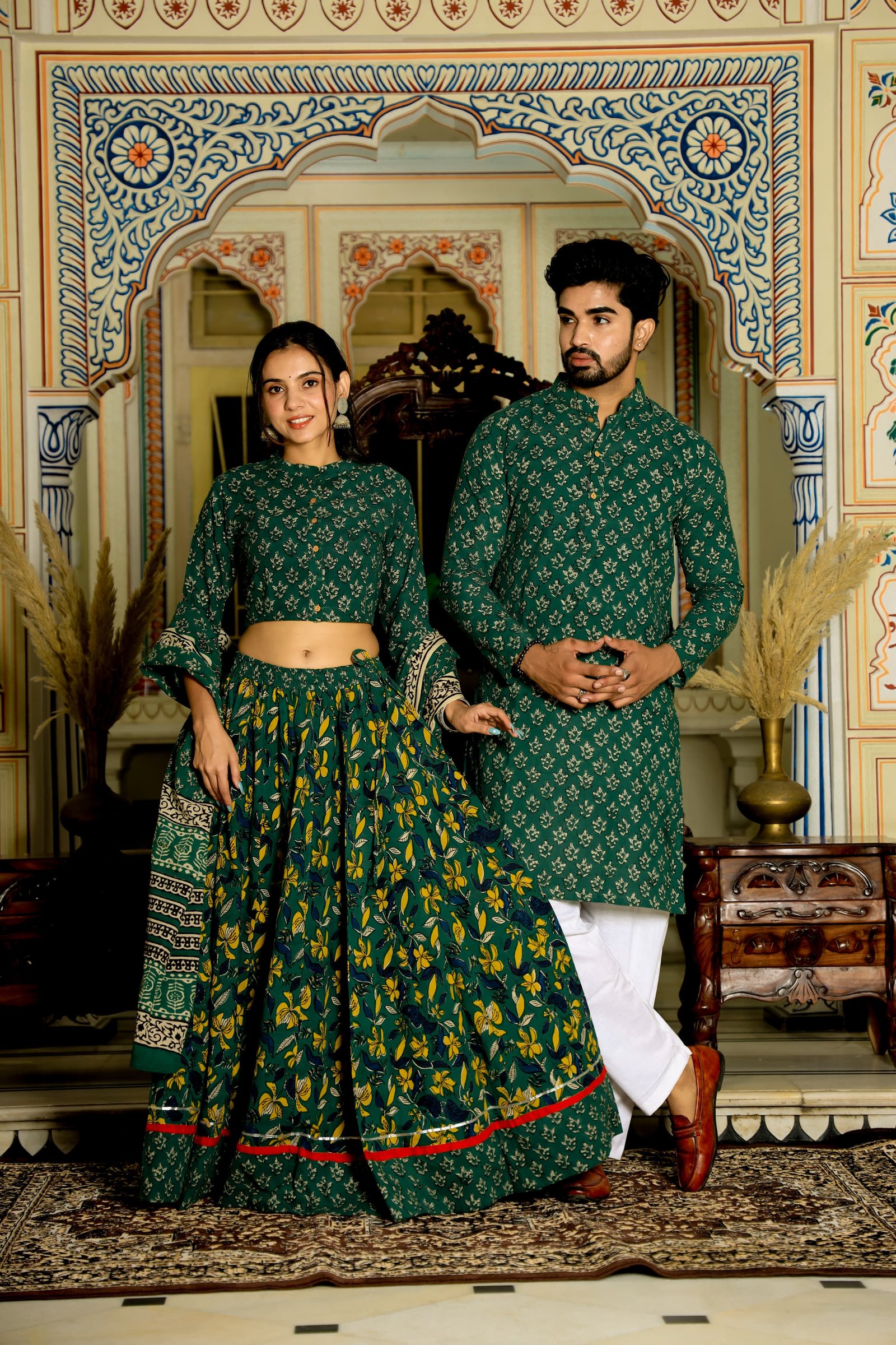 Cotton Printed Couple Combo Set