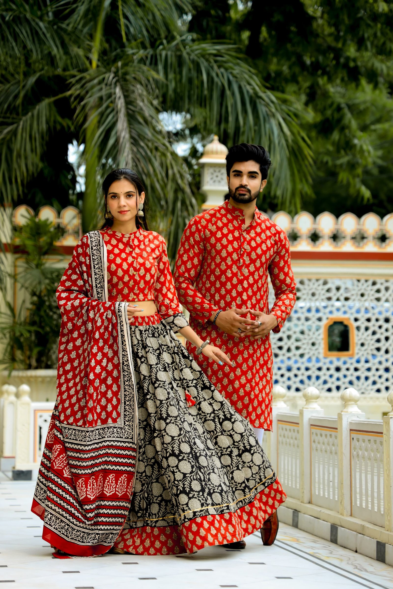 Cotton Printed Couple Combo Set