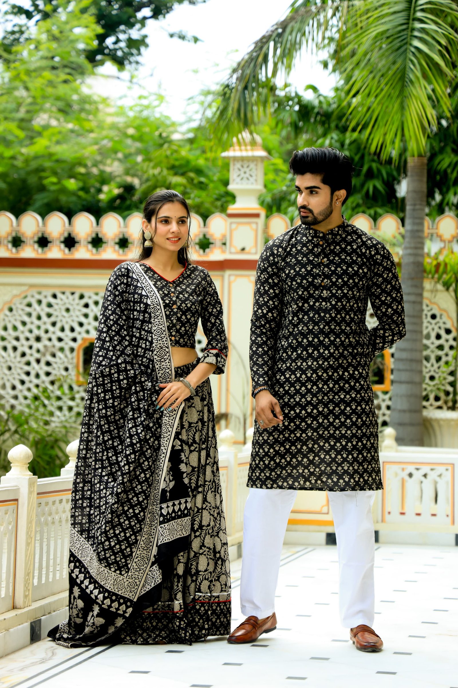 Cotton Printed Couple Combo Set