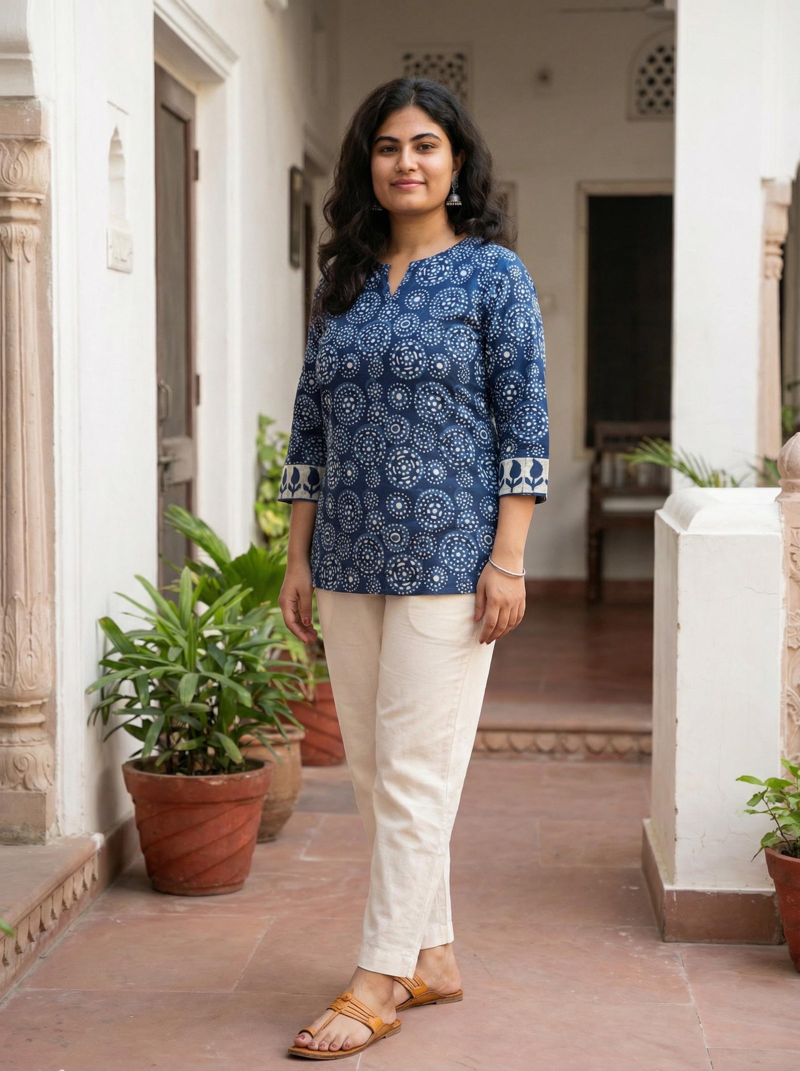Cotton Printed Short Top