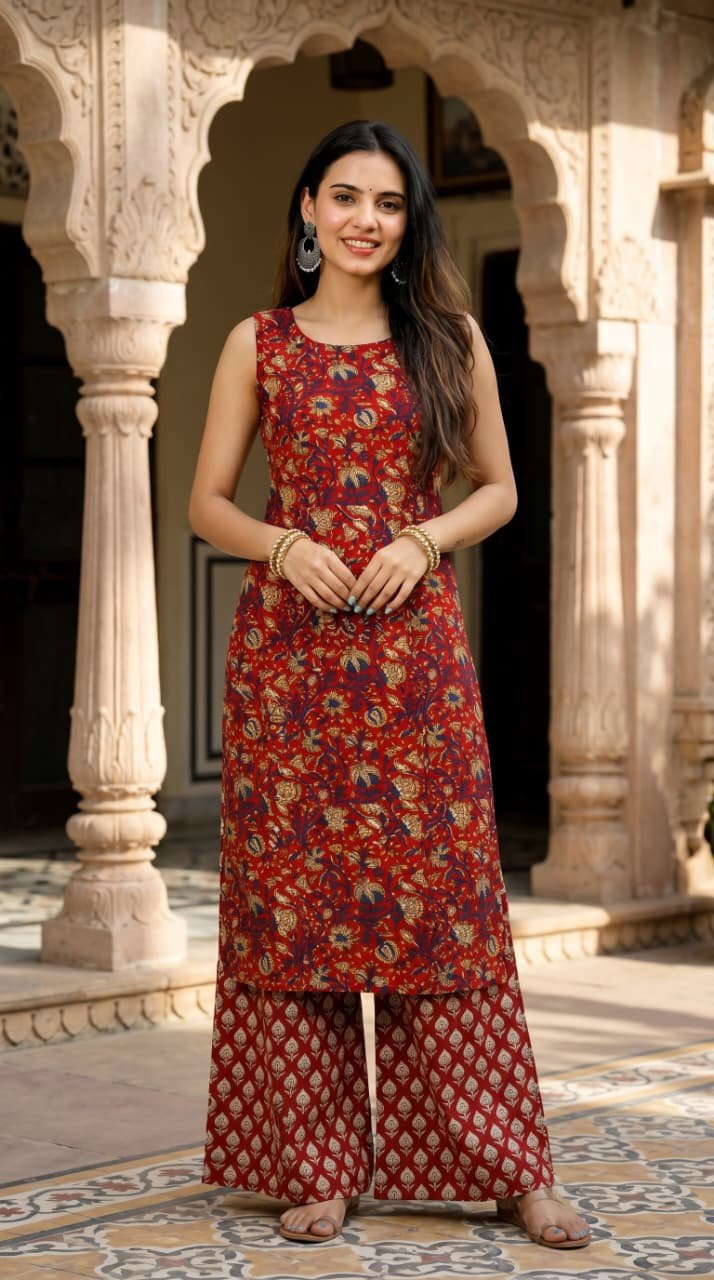 Cotton Printed Cord Set