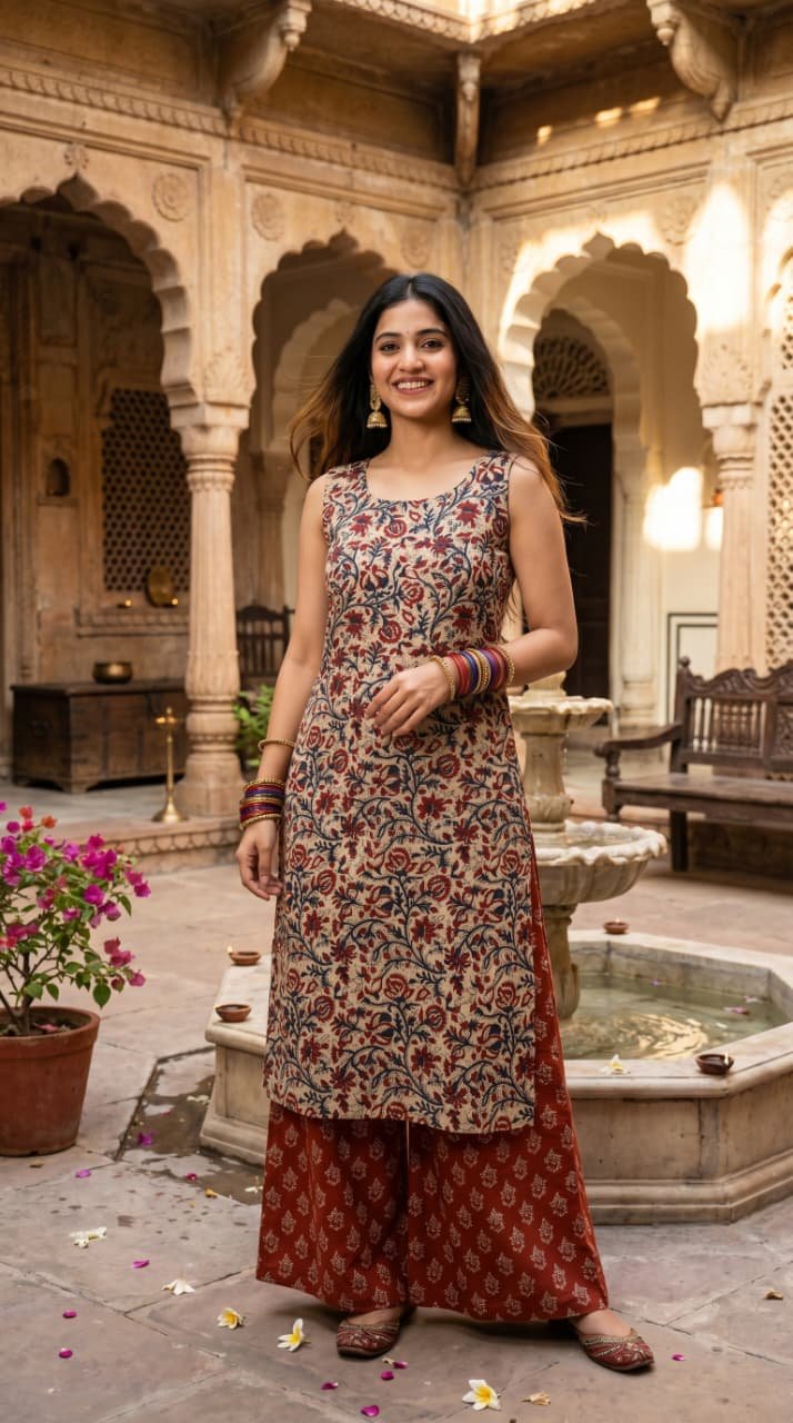 Cotton Printed Cord Set