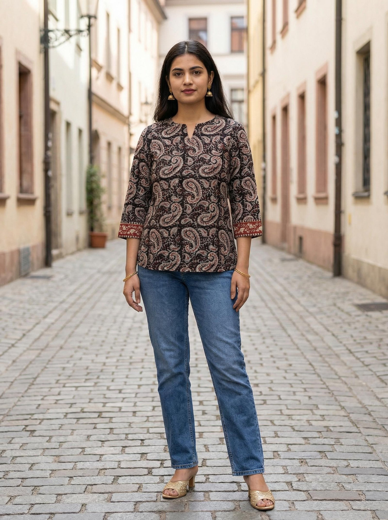 Cotton Printed Short Top