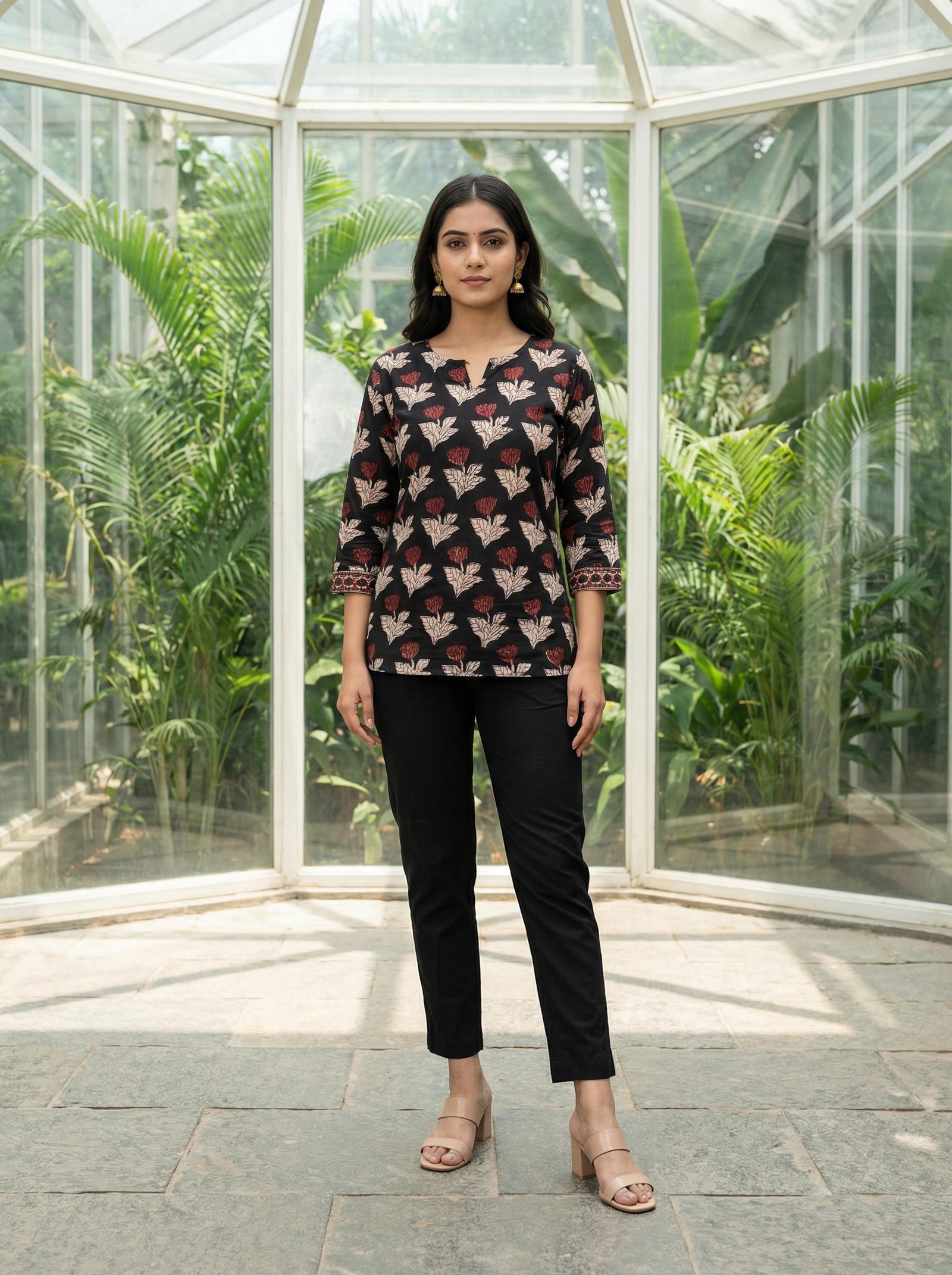 Cotton Printed Short Top
