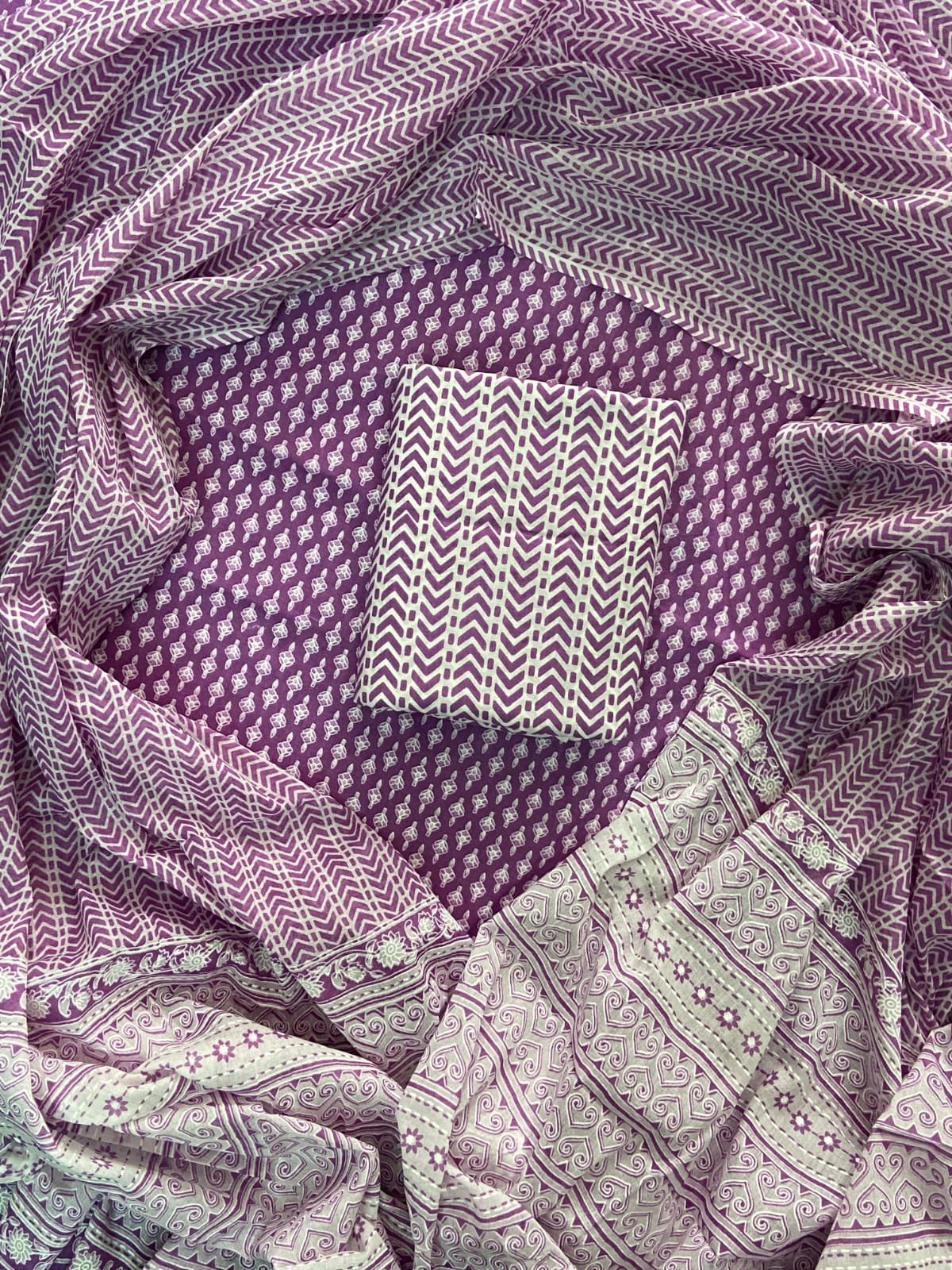 Cotton Dupatta Printed Suit