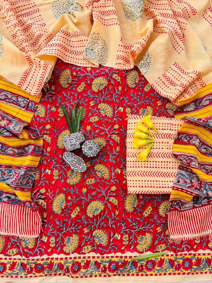 Cotton Dupatta Printed Suit