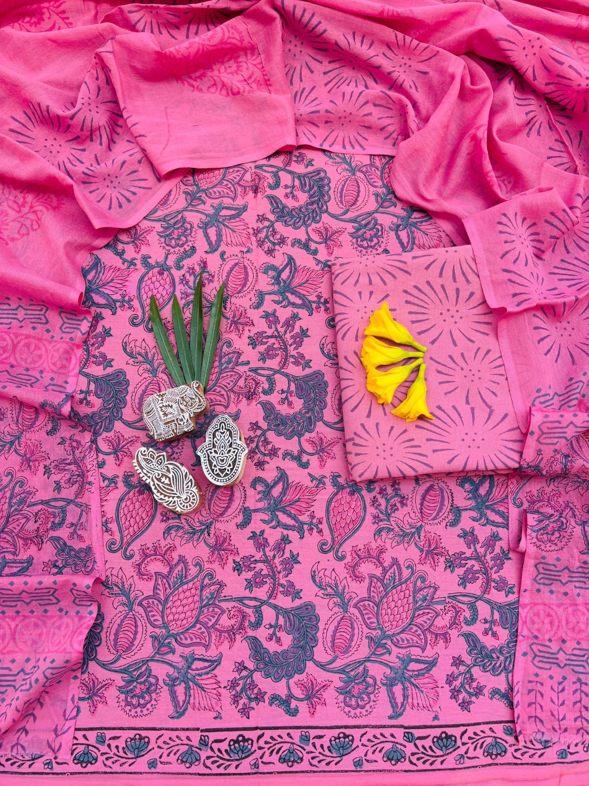 Cotton Dupatta Printed Suit