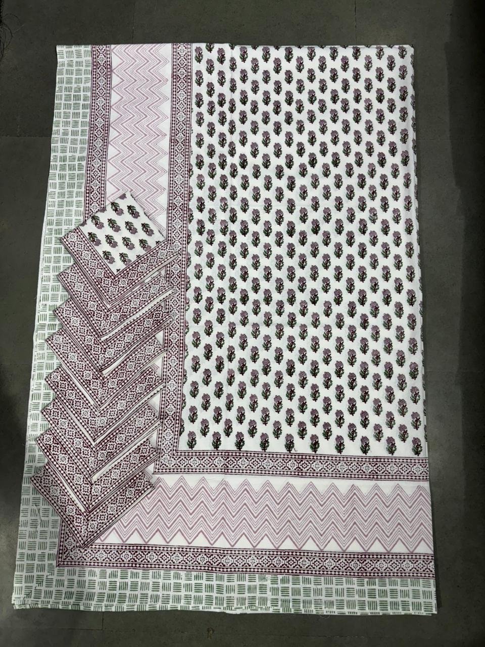 Cotton Printed 8 Seater Table Cover Set