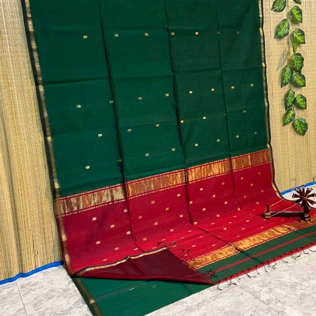 Maheshwari Woven Cotton Silk Saree