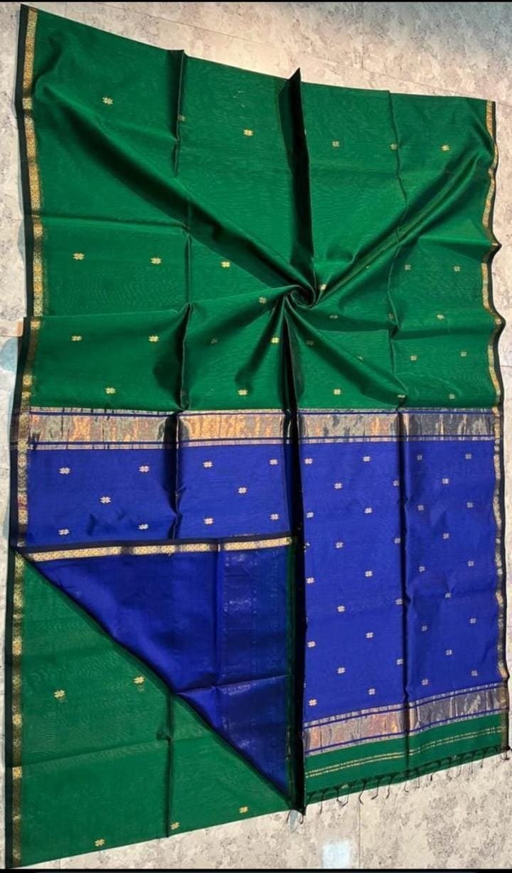 Maheshwari Woven Cotton Silk Saree